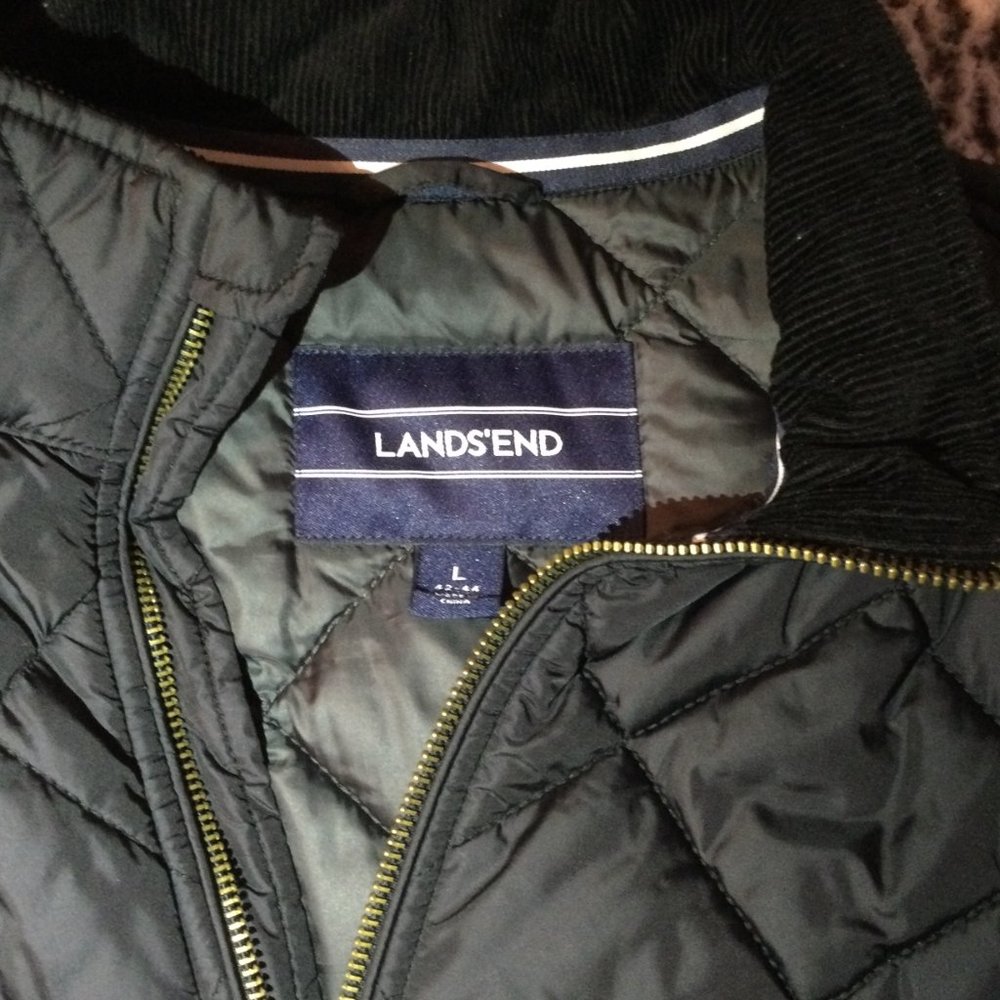 Lands' End Wool/Puffer Blend Jacket - Picture 2 of 7